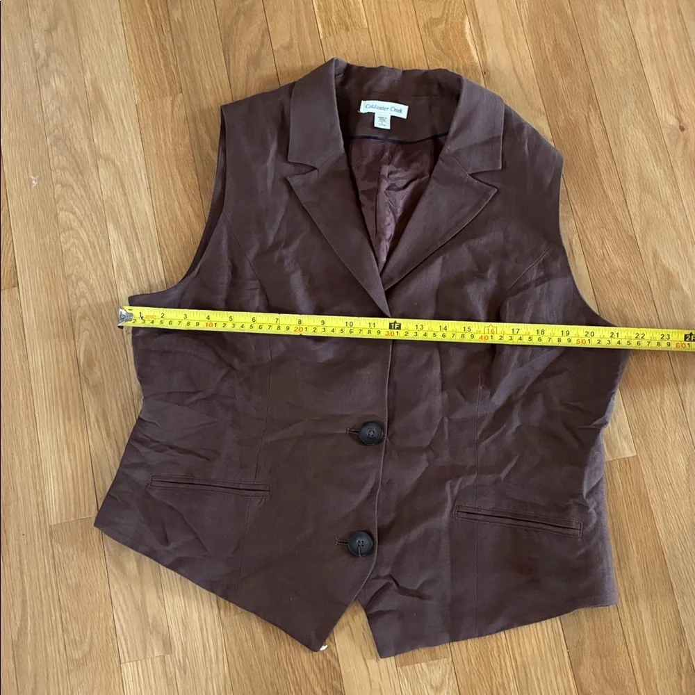 Coldwater Creek lined vest—vintage - Picture 6 of 8